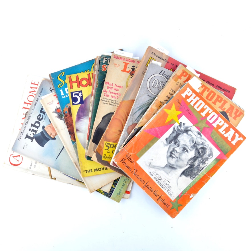Magazines From 1935 and 1936 Featuring Articles About the Dionne Quintuplets