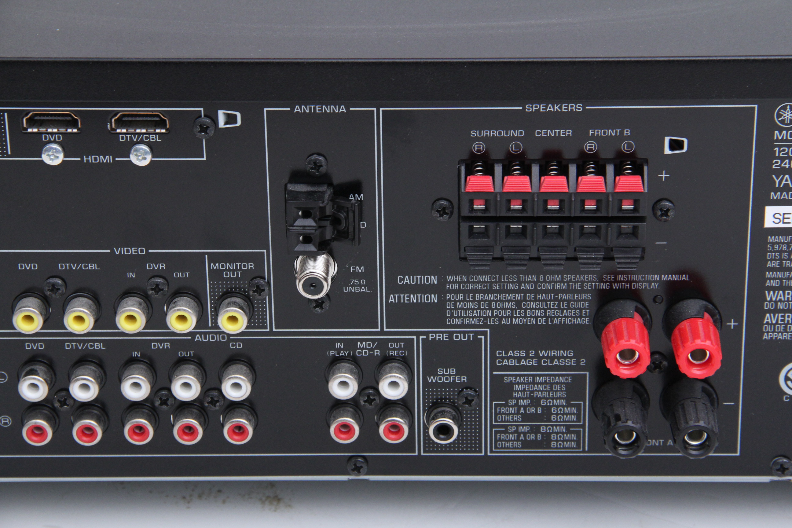 Yamaha RX-V365 5.1-channel AV Receiver