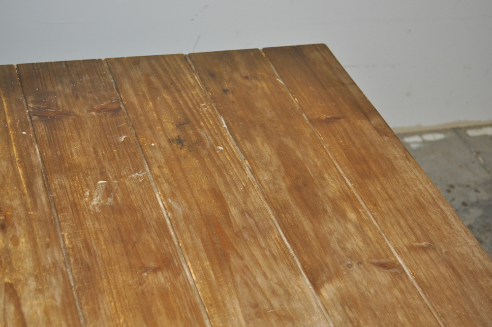 Rustic Coffee Table on Wheels