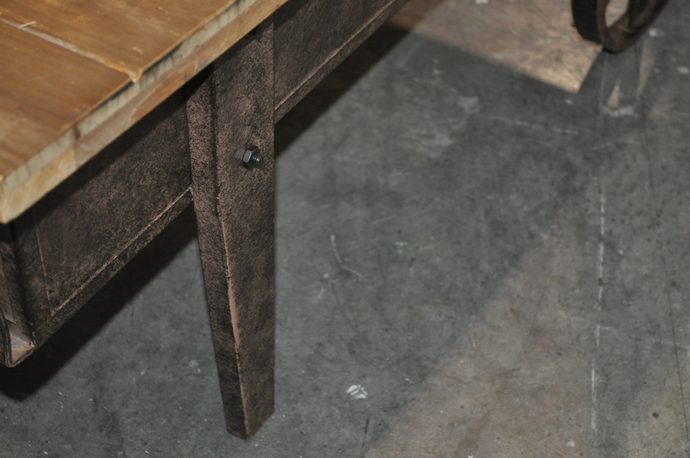 Rustic Coffee Table on Wheels