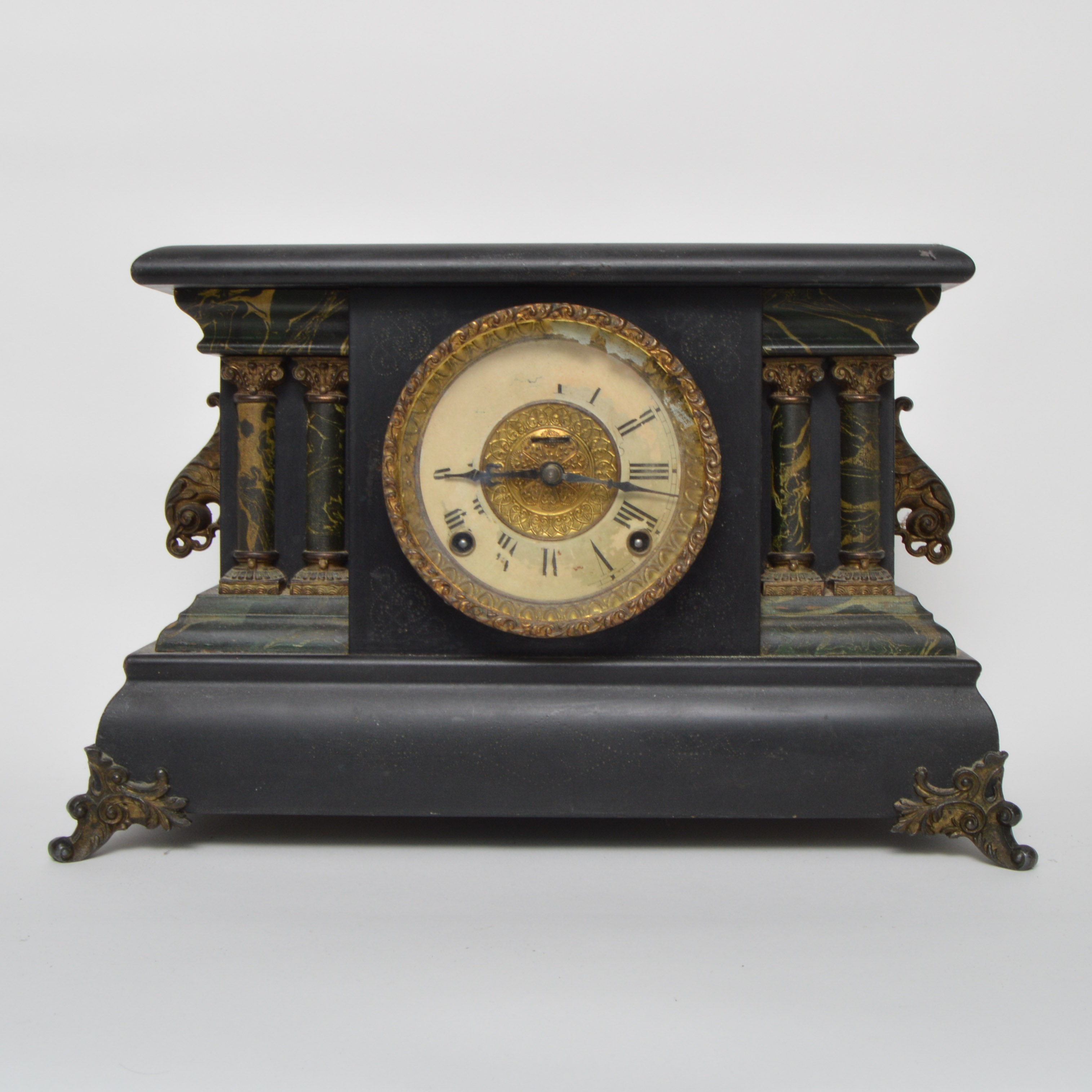 Antique E. Ingraham Co "Adrian" Mantel Clock