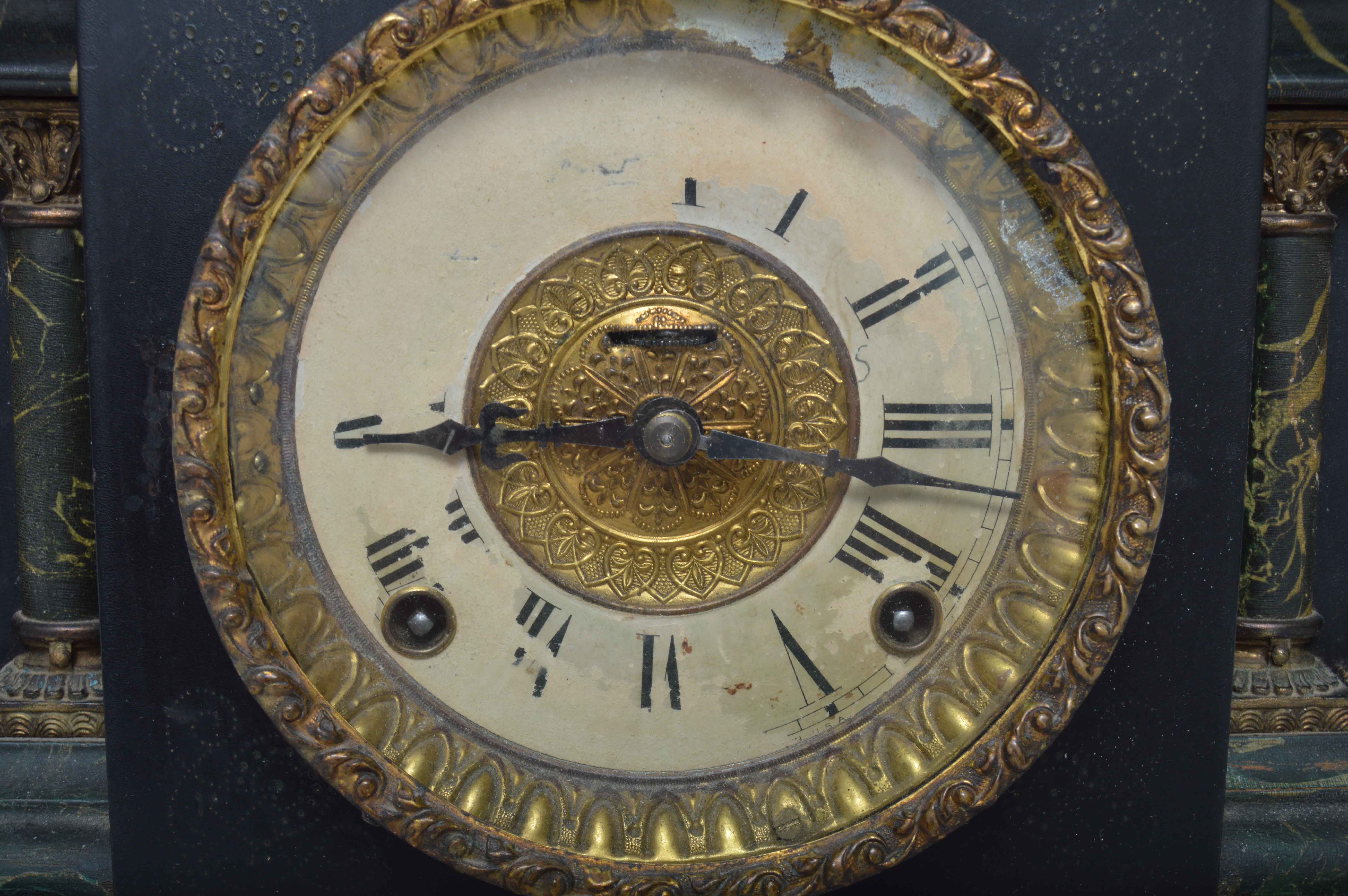 Antique E. Ingraham Co "Adrian" Mantel Clock