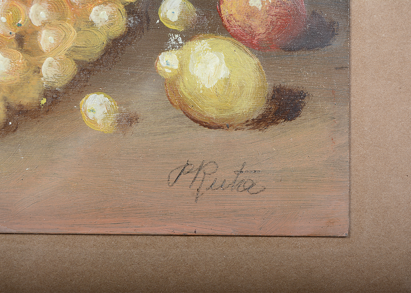 Signed Still Life Oil Painting by P. Ruta