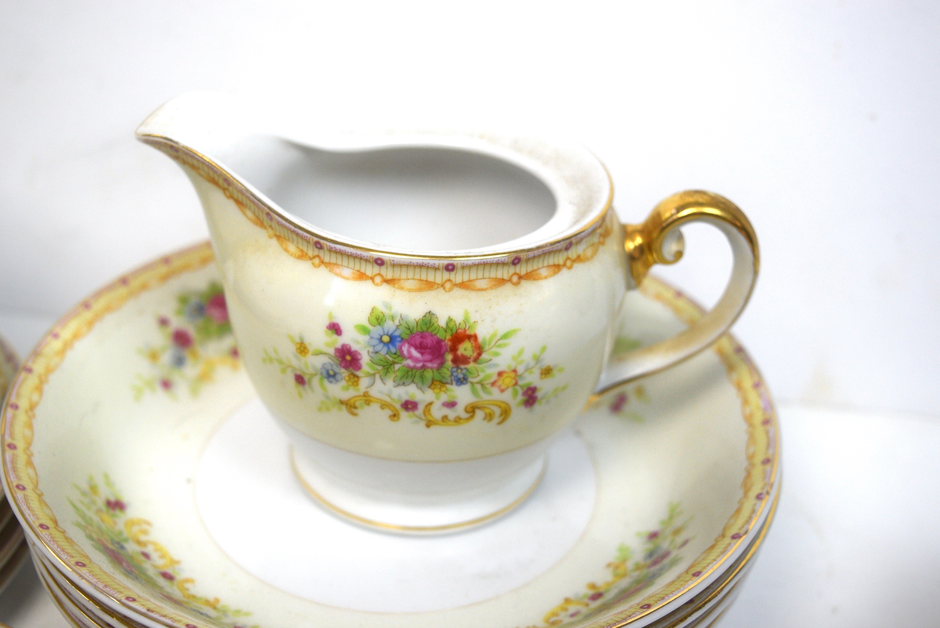 Gold China Tea Set