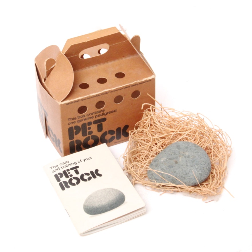 Vintage Pet Rock in Original Box