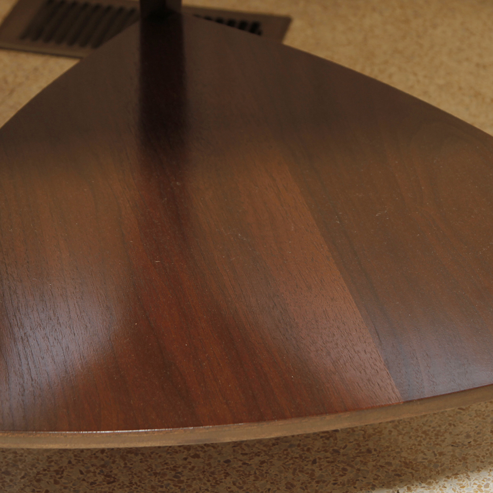 Mid Century Modern "Guitar Pick" End Table Pair by Mersman