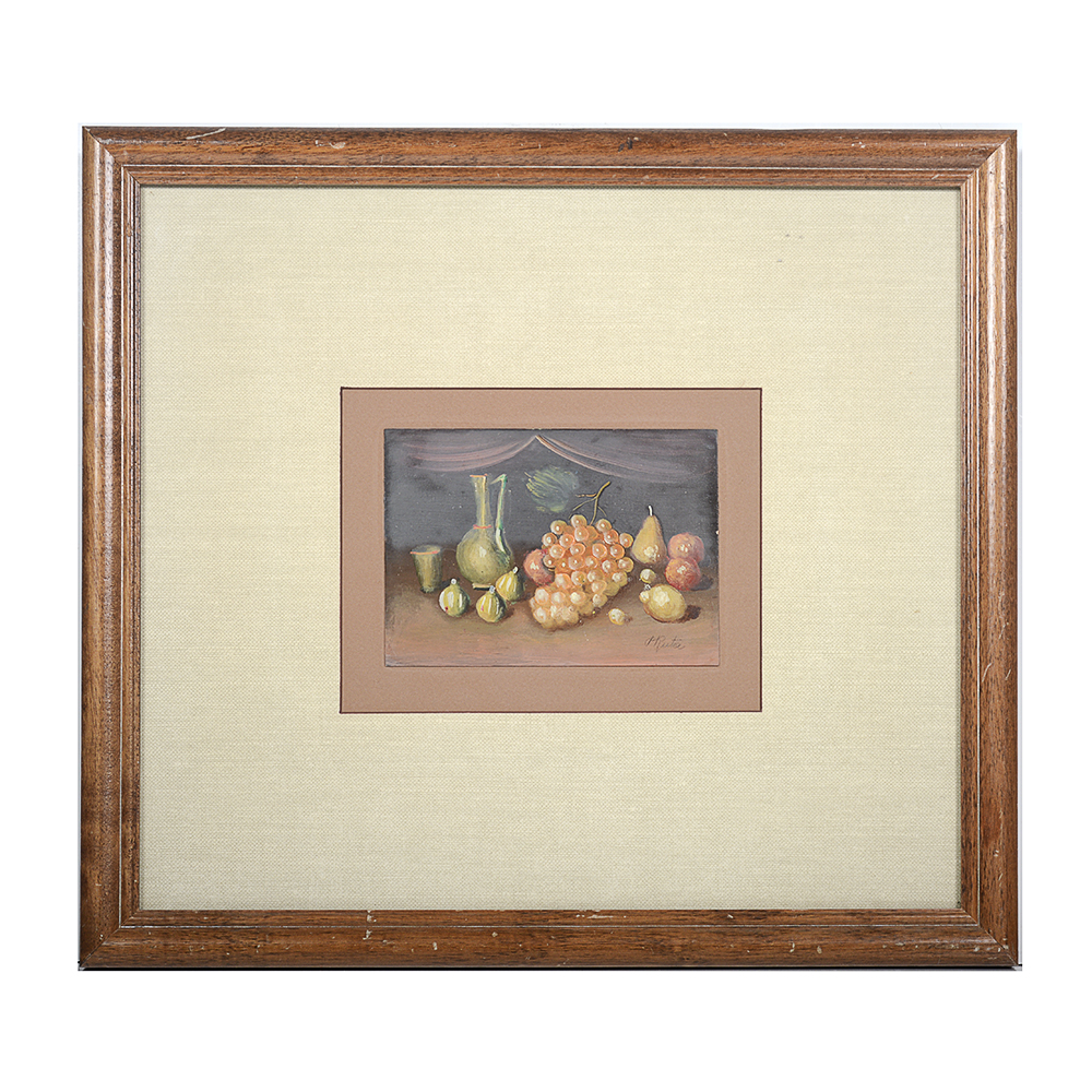 Signed Still Life Oil Painting by P. Ruta