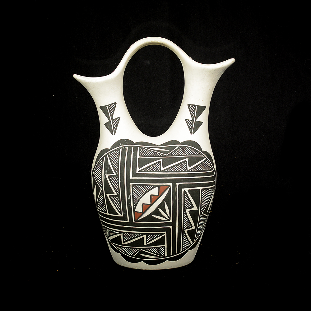 Signed Native American Wedding Vase