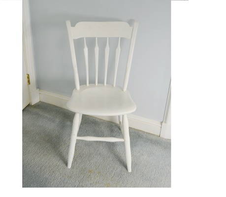 S. Bent and Bros. Inc White Wood Side Chair