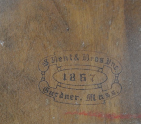 S. Bent and Bros. Inc White Wood Side Chair