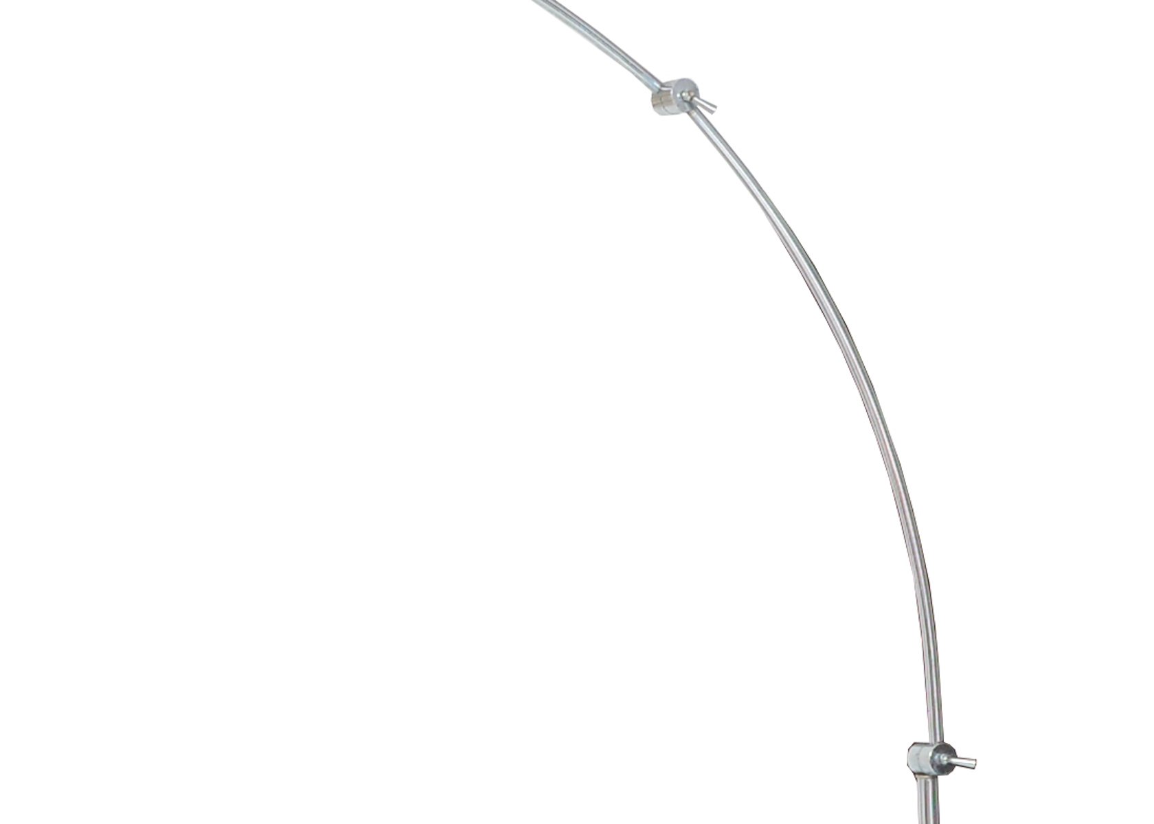 Large Mid Century Metal Arc Lamp