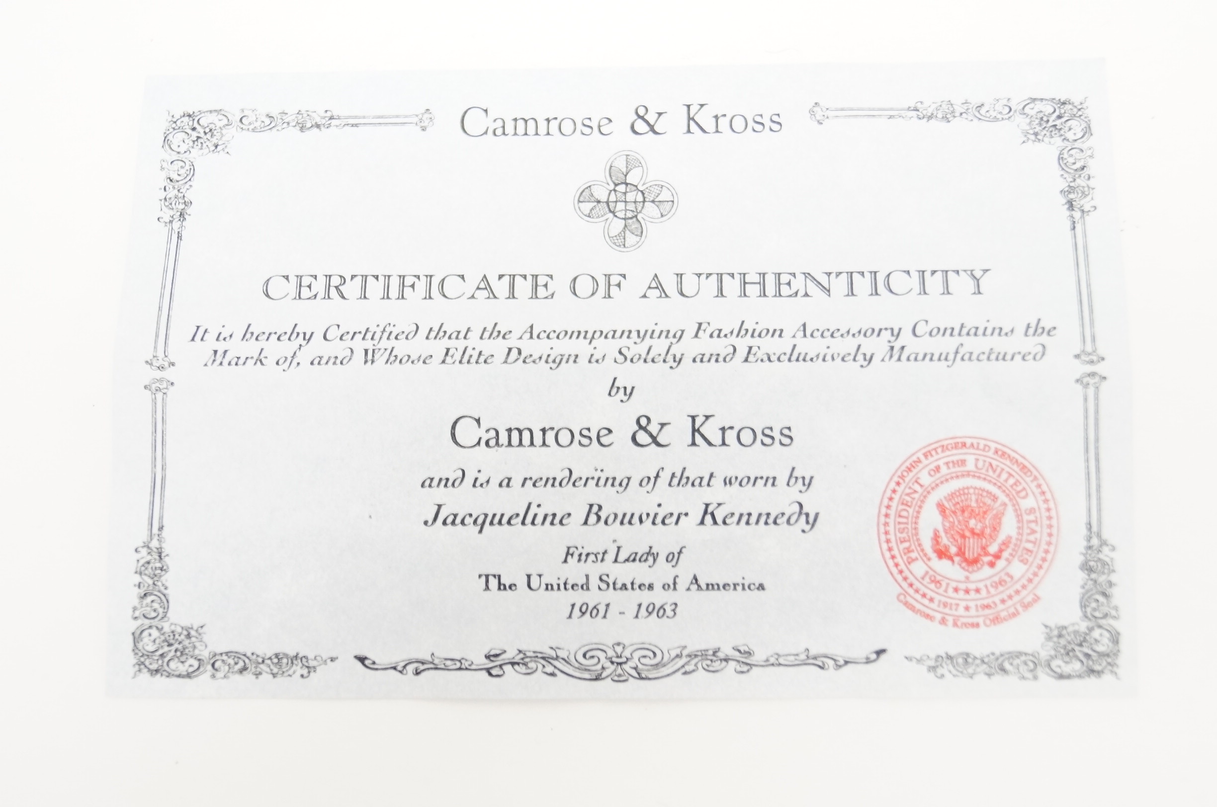 Camrose and Kross Jacqueline Bouvier Kennedy Sunglasses