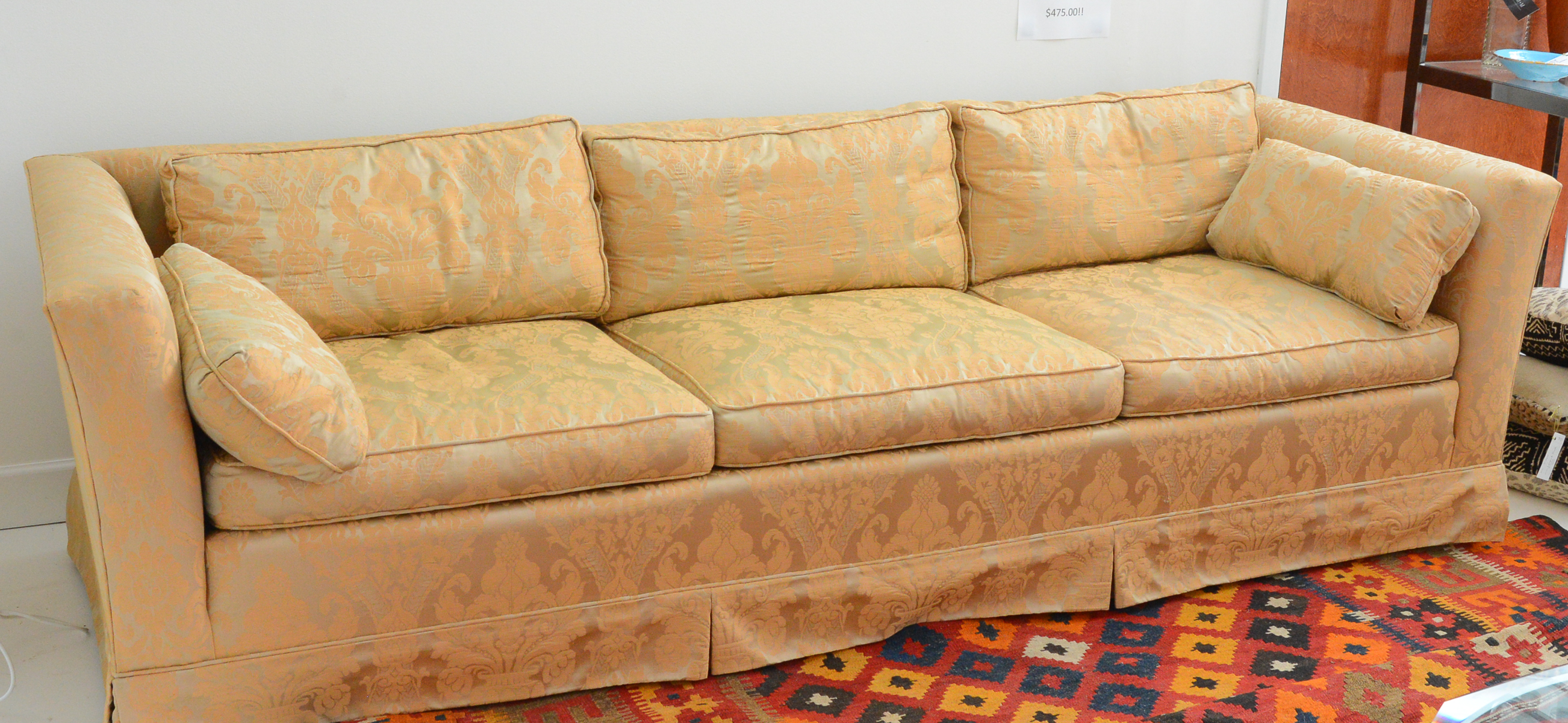 Baker 1960s Tuxedo Sofa