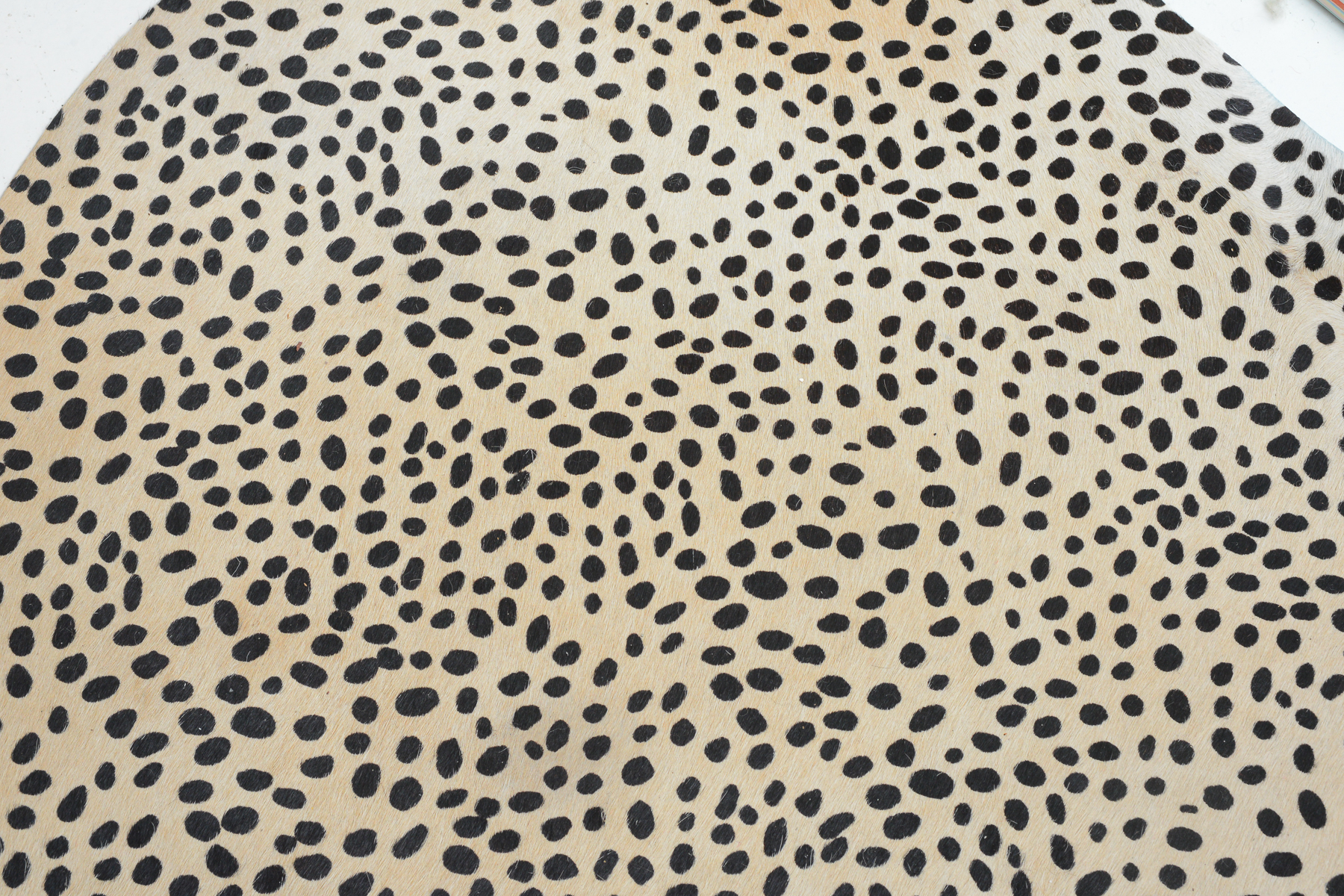 Faux Fur Cheetah Print Rug