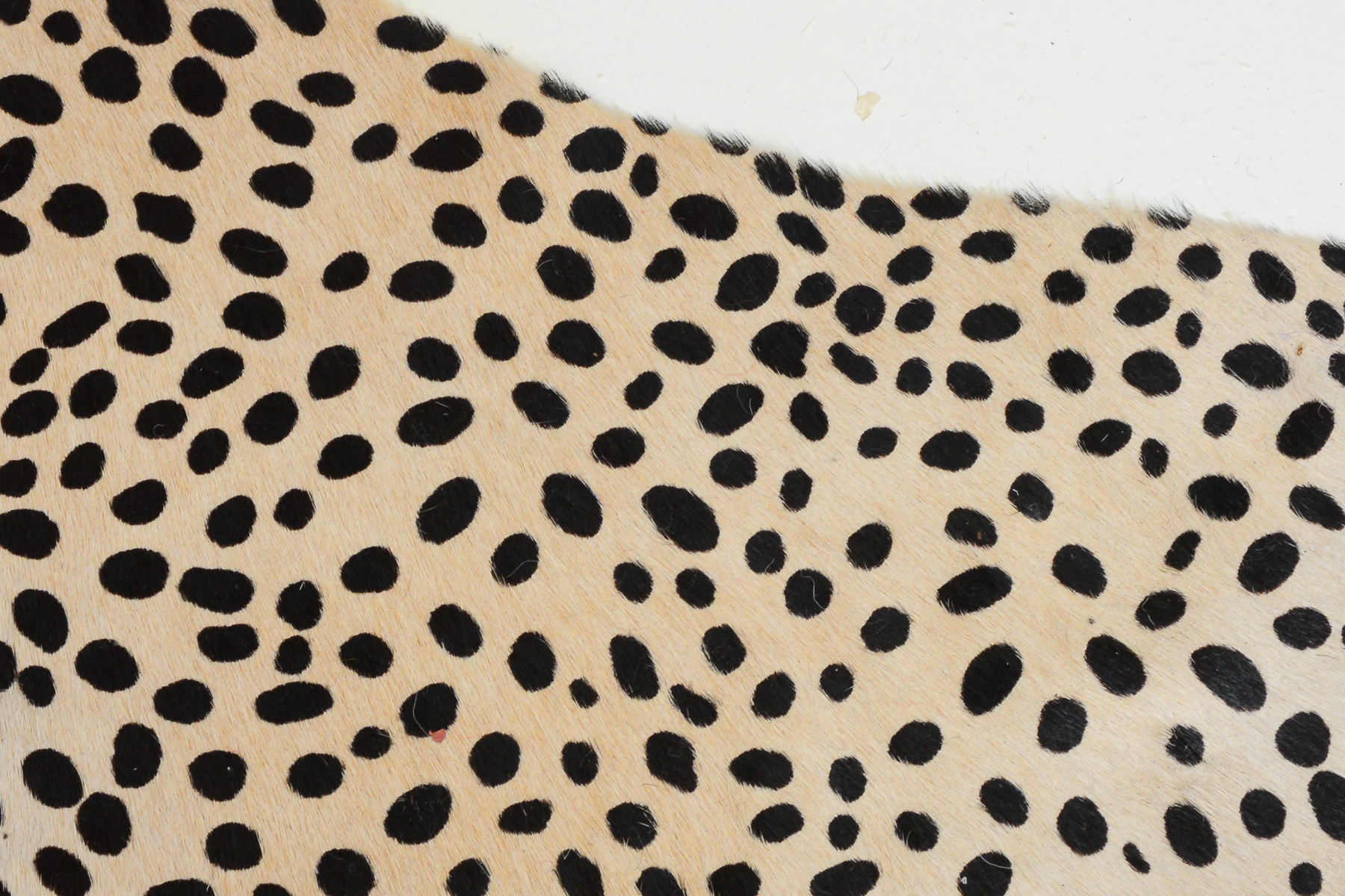 Faux Fur Cheetah Print Rug