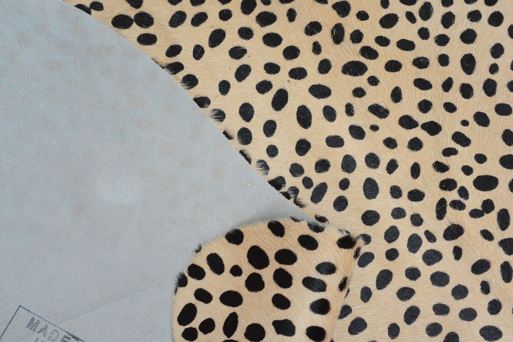 Faux Fur Cheetah Print Rug