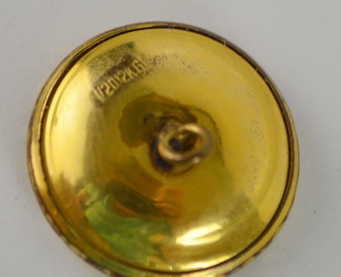 12K Gold Filled Horse Head and Horseshoe Buttons