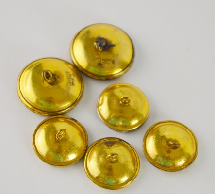 12K Gold Filled Horse Head and Horseshoe Buttons