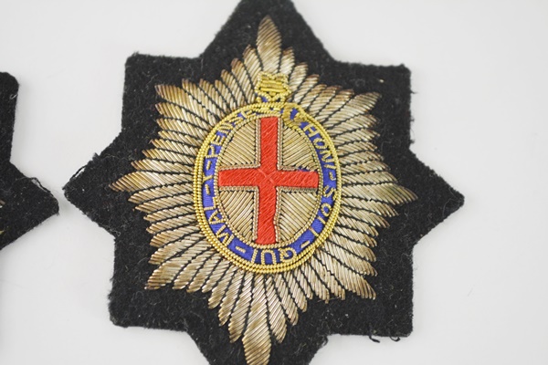 Two Honi Soit Qui Mal Y Pense Collectible Patches