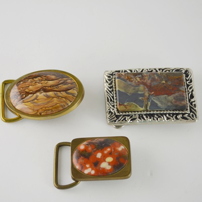 Solid Brass Belt Buckles and Silver Tone Belt Buckle