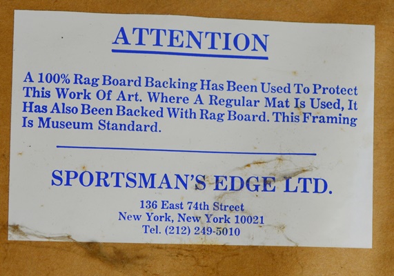 David Maass 1983 L/E Migratory Birds Canvasback Stamp and "King of Ducks" Offset Lithograph