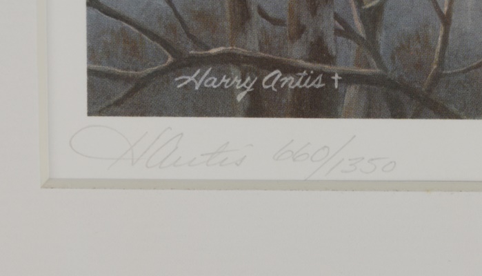Harry Antis 1983 L/E Ohio Wetlands Habitat Mallard Stamp and Ohio Duck Stamp Offset Lithograph