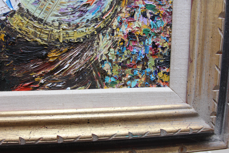 Mary Angela Davis Signed Oil Painting "Jazz Players"