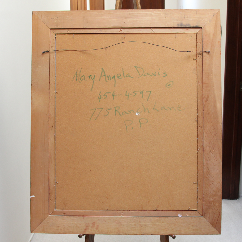 Mary Angela Davis Signed Oil Painting "Jazz Players"