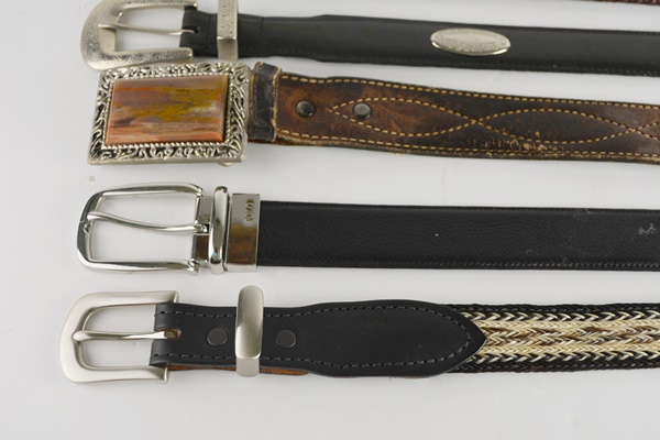 Five Men's Leather Belts