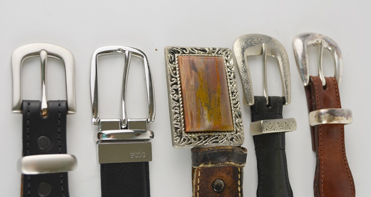 Five Men's Leather Belts