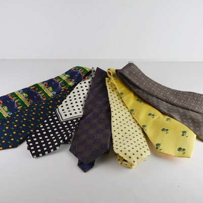 Eight Men's Silk Ties
