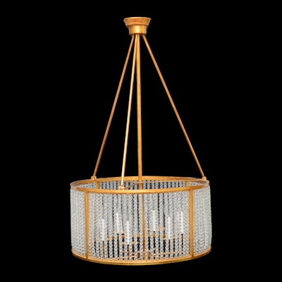 Beaded Barrel Shade Chandelier Beaded Barrel Shade Chandelier