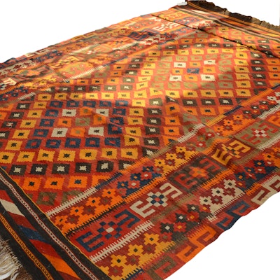Vintage Handwoven Uzbek Afghan Teppich Kilim Rug Vintage Handwoven Uzbek Afghan Teppich Kilim Rug