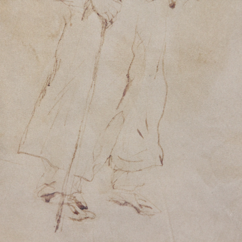 Framed Drawing Signed by Martin Mondrus