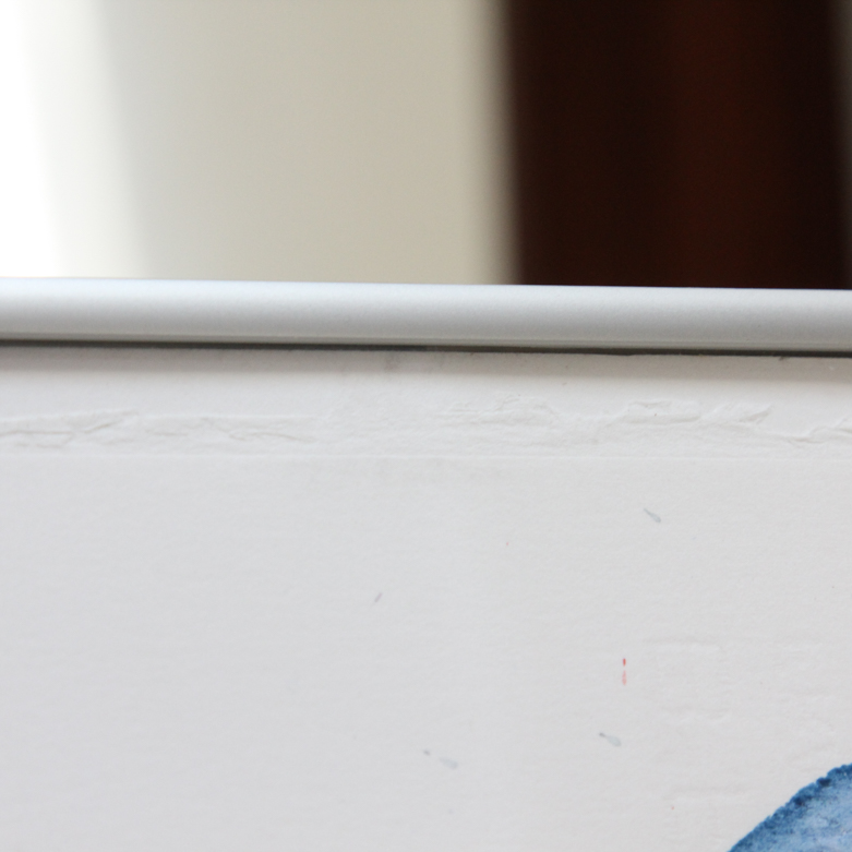 Framed Abstract Watercolor by Oscar Melendez