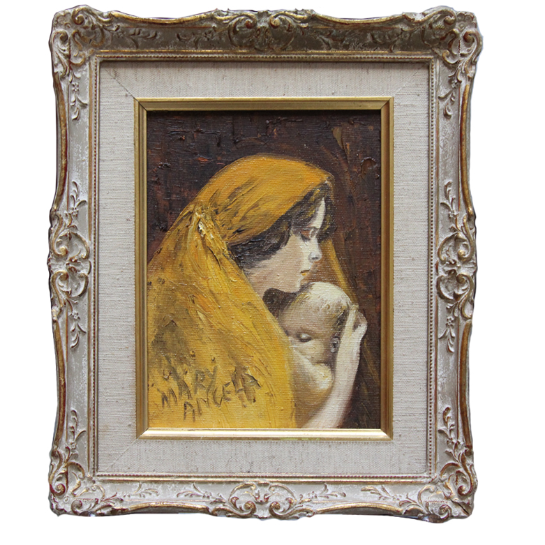Mary Angela Signed Oil on Canvas