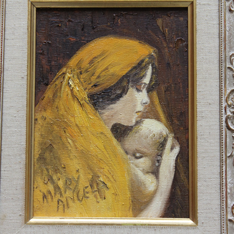 Mary Angela Signed Oil on Canvas