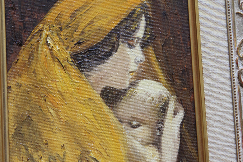 Mary Angela Signed Oil on Canvas