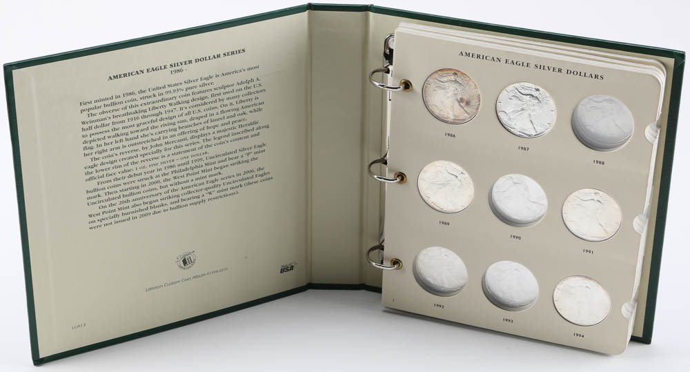 Collection Binder of American Silver Liberty Dollar Coins