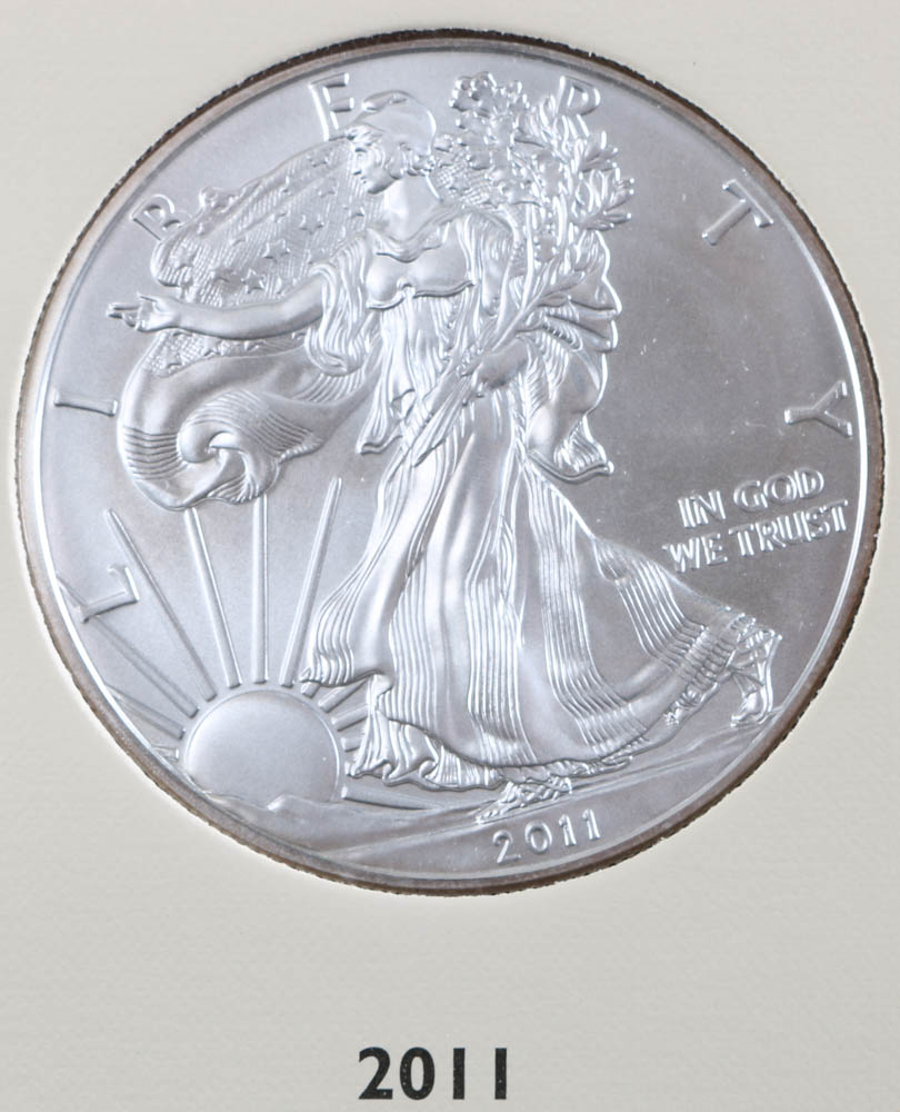 Collection Binder of American Silver Liberty Dollar Coins