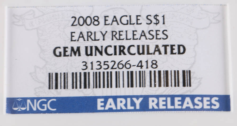 Collection of Uncirculated Eagle Silver Dollars