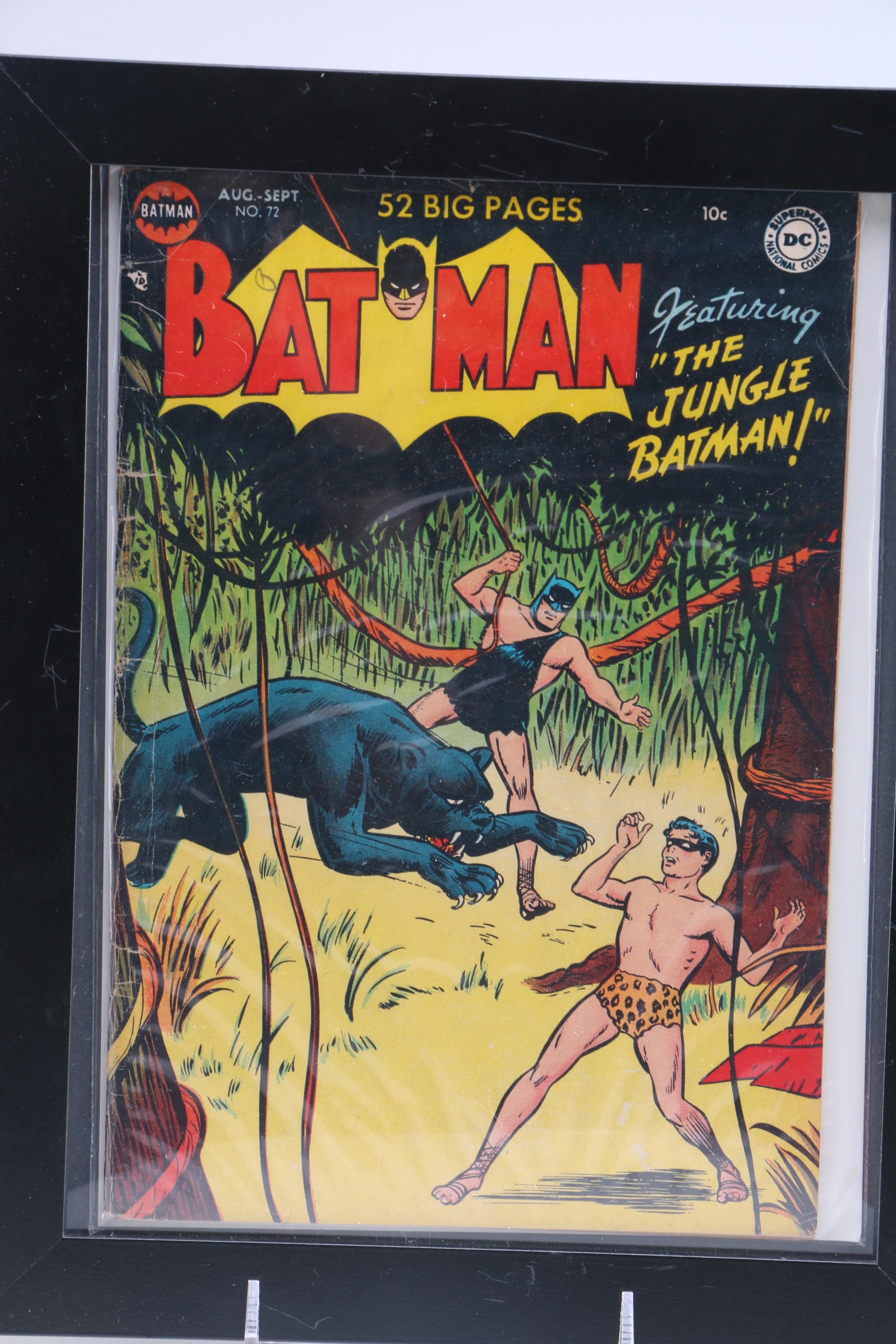 Framed Vintage First-Series "Batman" Comics
