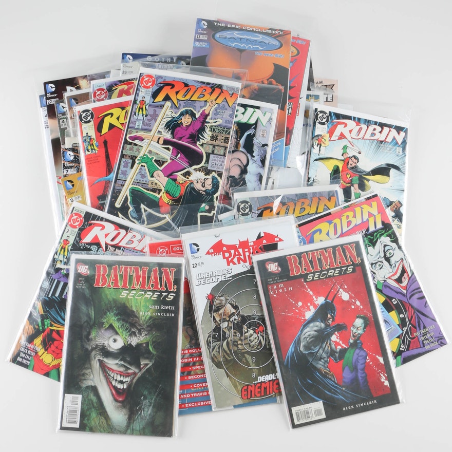 Collection of DC Comics Featuring Batman and Robin
