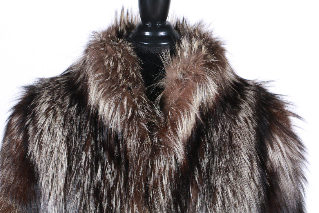 Silver Fox Fur Coat