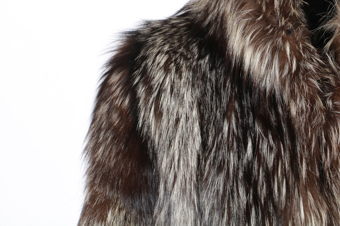 Silver Fox Fur Coat