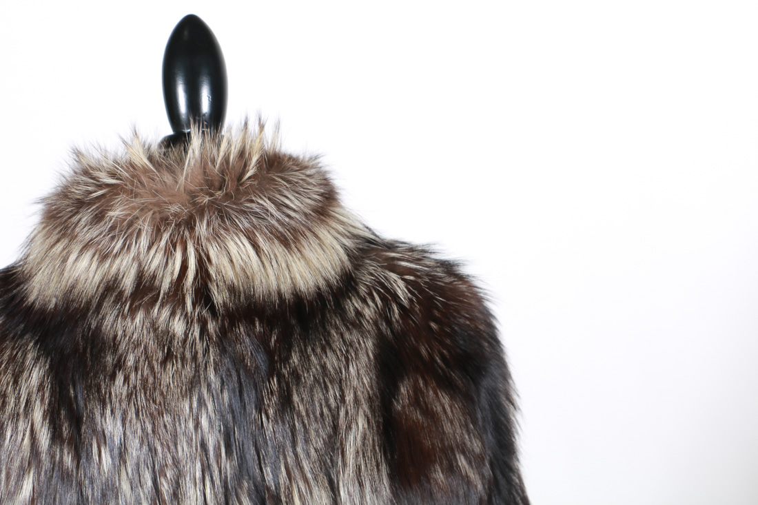 Silver Fox Fur Coat