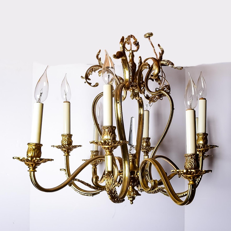 Brass Toned Chandelier