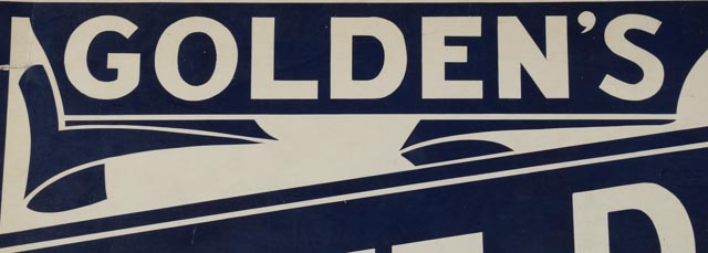 Original Advertising Poster for Golden's Blue Ribbon Cigars