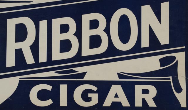 Original Advertising Poster for Golden's Blue Ribbon Cigars