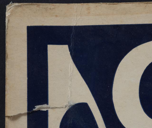 Original Advertising Poster for Golden's Blue Ribbon Cigars